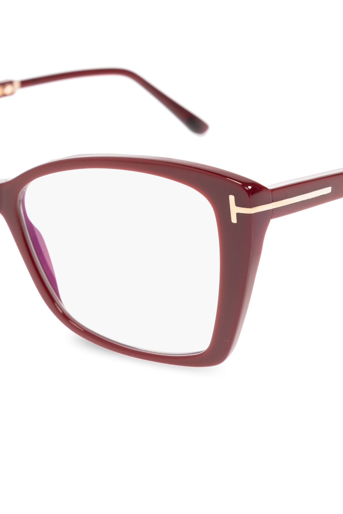Burgundy Optical glasses Tom Ford - SchaferandweinerShops Japan